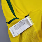 Camiseta retro de Brasil para el Mundial de 2002 local